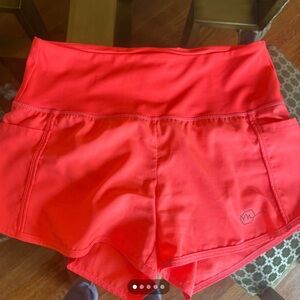 Women's Coral Athletic Shorts
